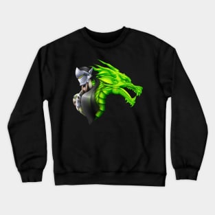 cyborg ninja dragon Crewneck Sweatshirt